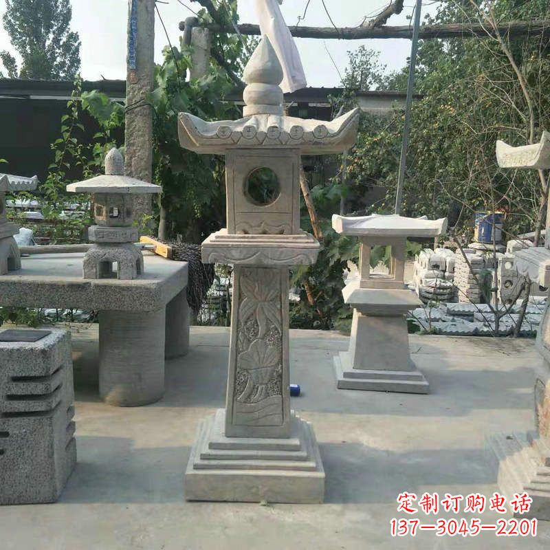 张家口园林仿古做旧中式石灯