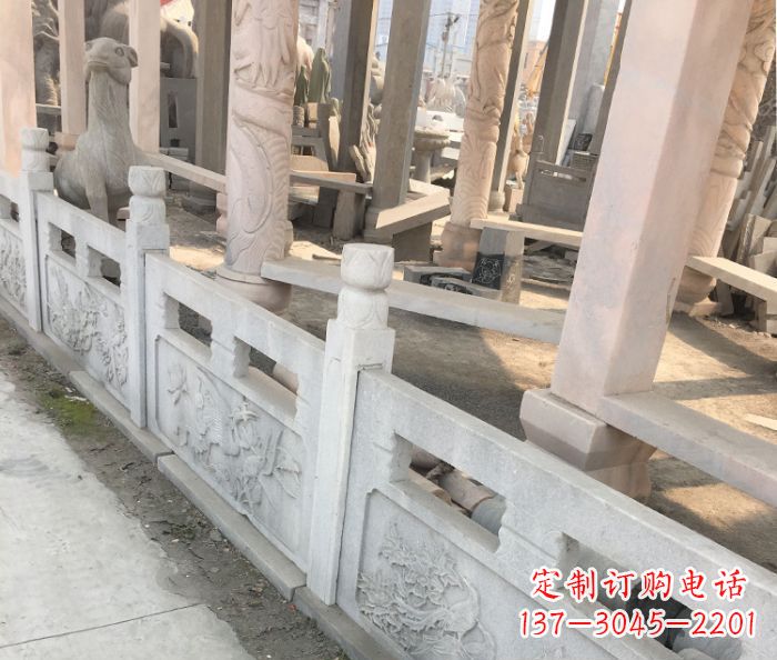张家口园林景观大理石浮雕栏板石雕