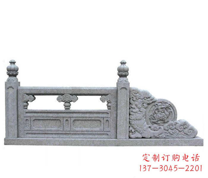 张家口园林景观大理石栏板雕塑 (2)