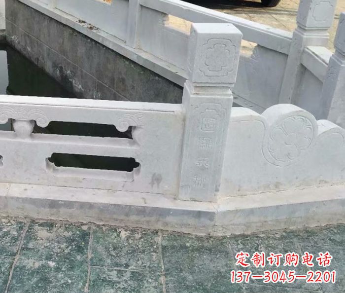 张家口园林景观大理石栏板雕塑 (7)