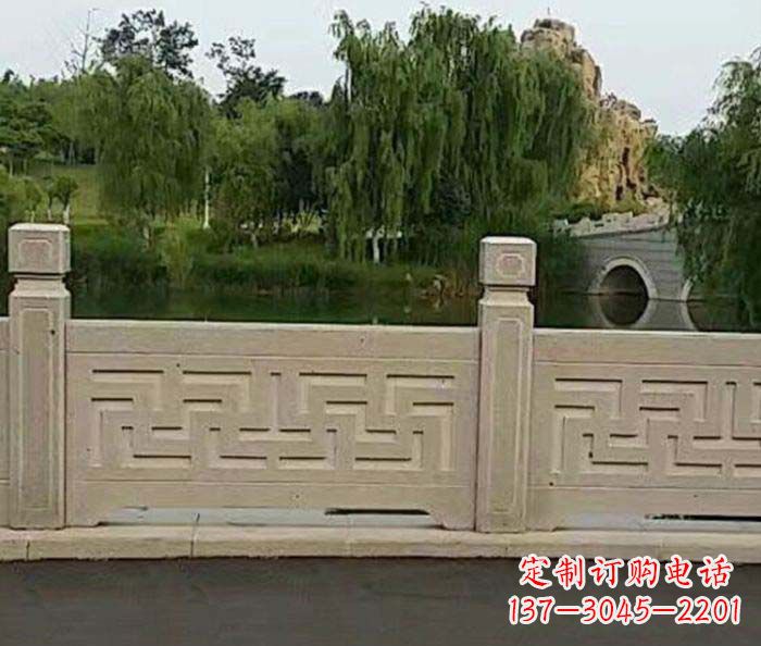 张家口园林景观大理石栏板石雕 (4)
