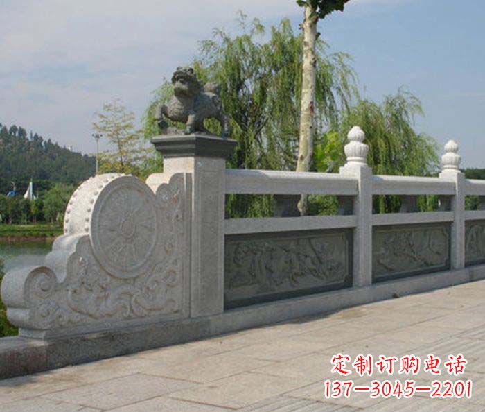 张家口园林景观大理石栏板雕塑