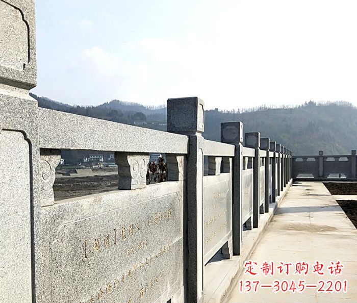 张家口园林景观大理石栏板石雕 (14)