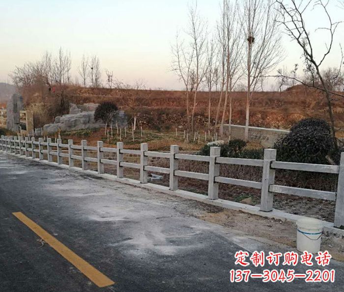 张家口园林景观大理石栏杆石雕 (2)