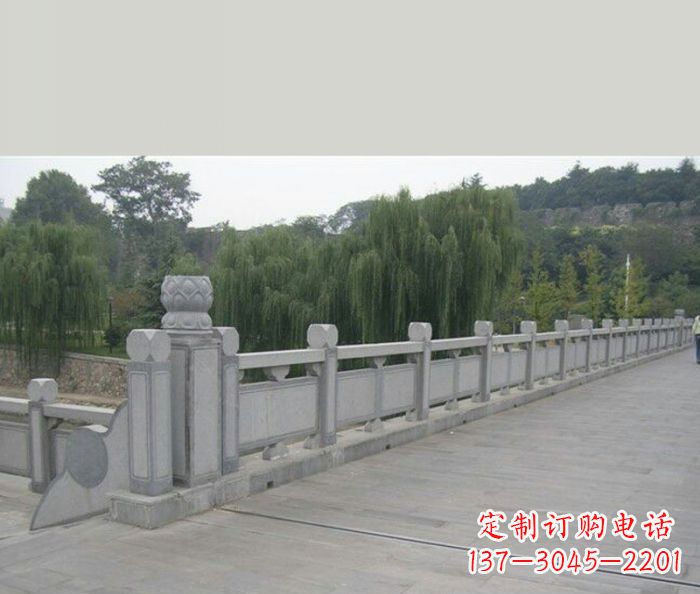 张家口园林景观大理石栏杆石雕 (4)