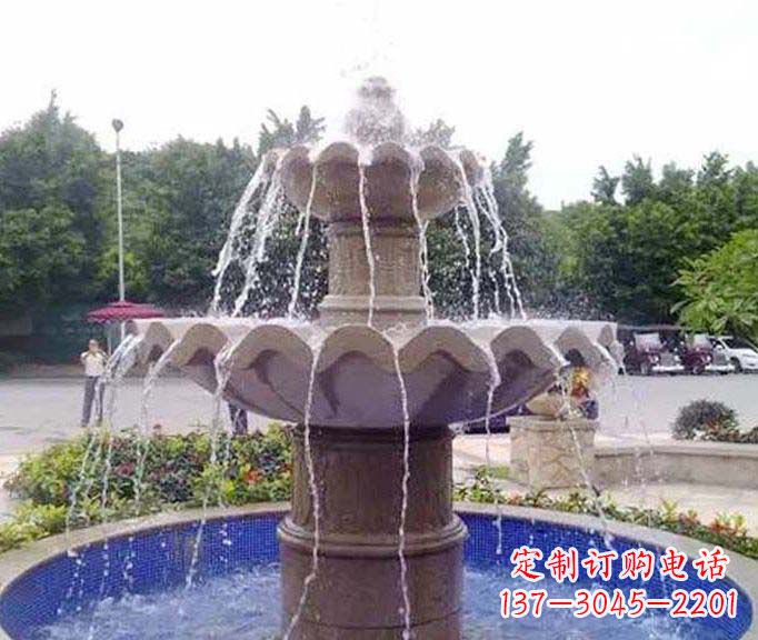 张家口园林景观大理石喷泉石雕