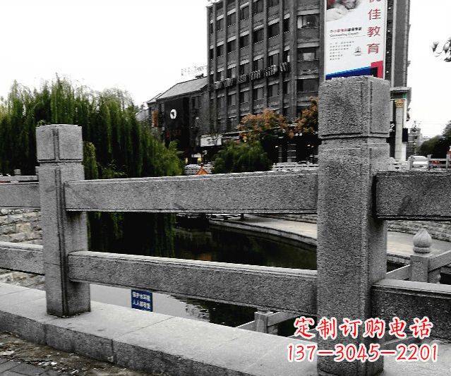 张家口园林景观仿古石雕栏板 (9)