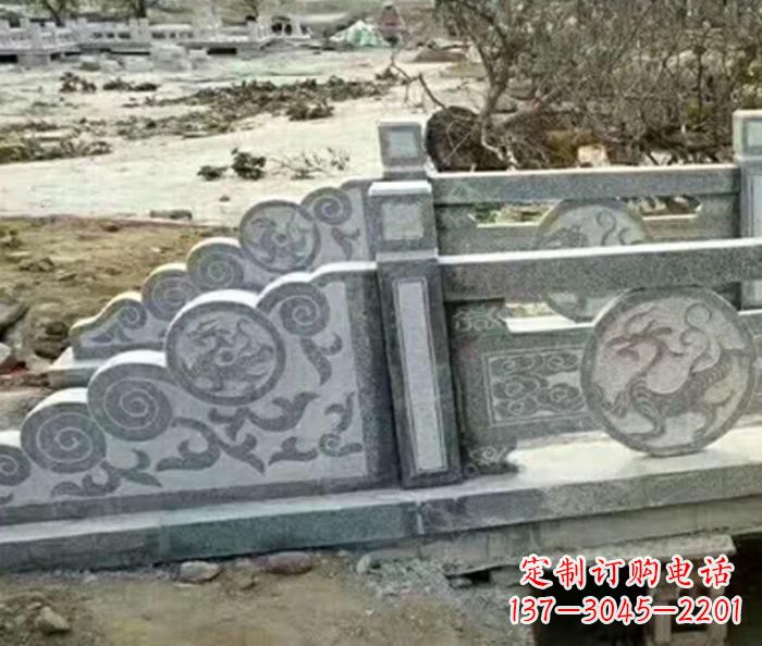 张家口园林景观仿古石雕栏板 (10)