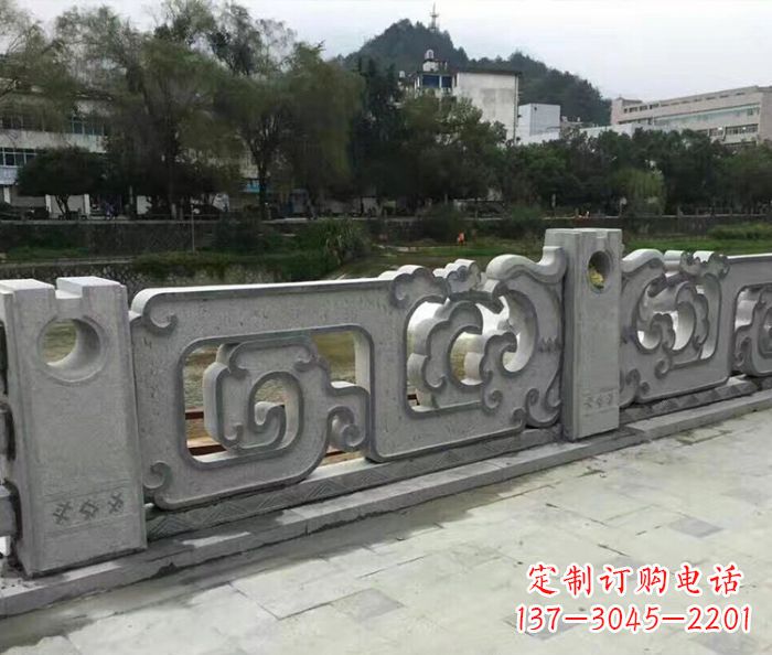 张家口园林景观仿古石雕栏板_1