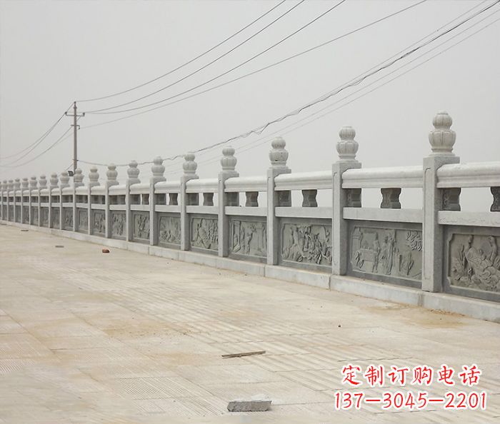 张家口园林景观仿古石雕栏板_2