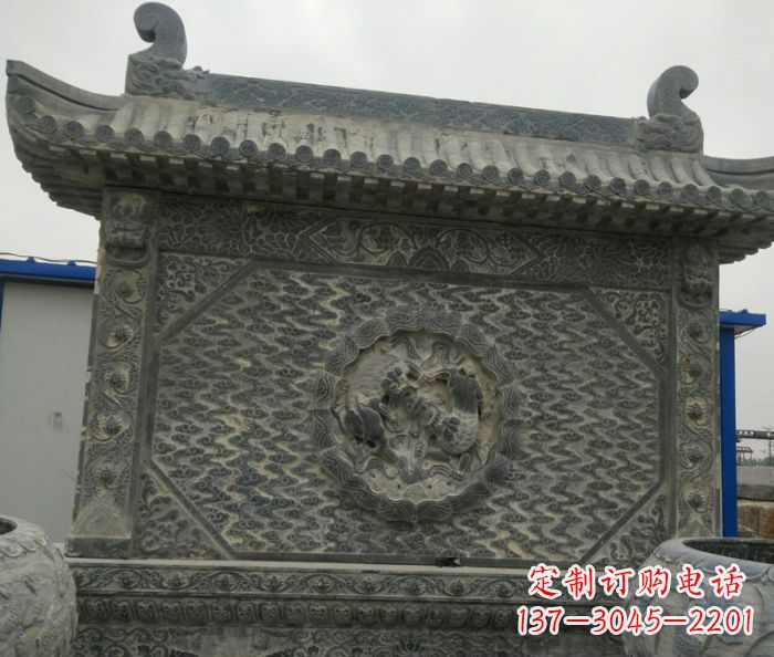 张家口园林景观仿古石雕影壁