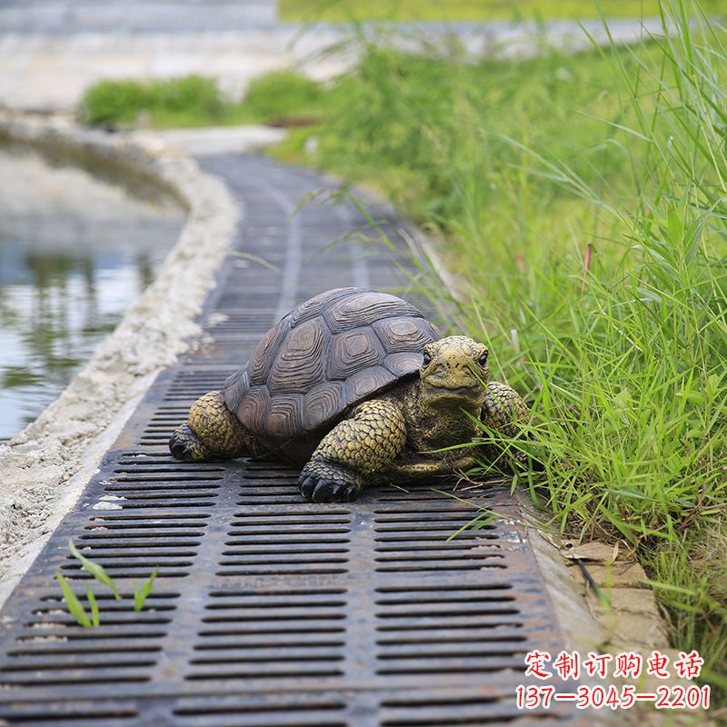 张家口园林水景动物仿真乌龟雕塑