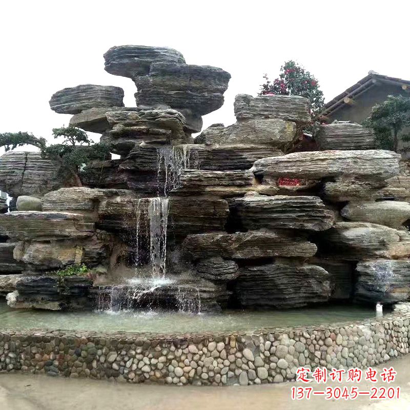 张家口园林塑石假山流水