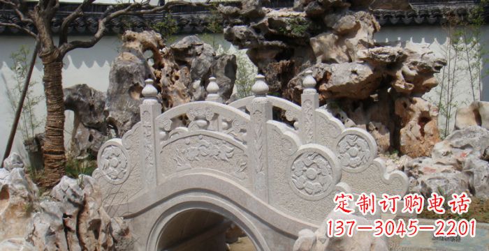 张家口园林小型石拱桥