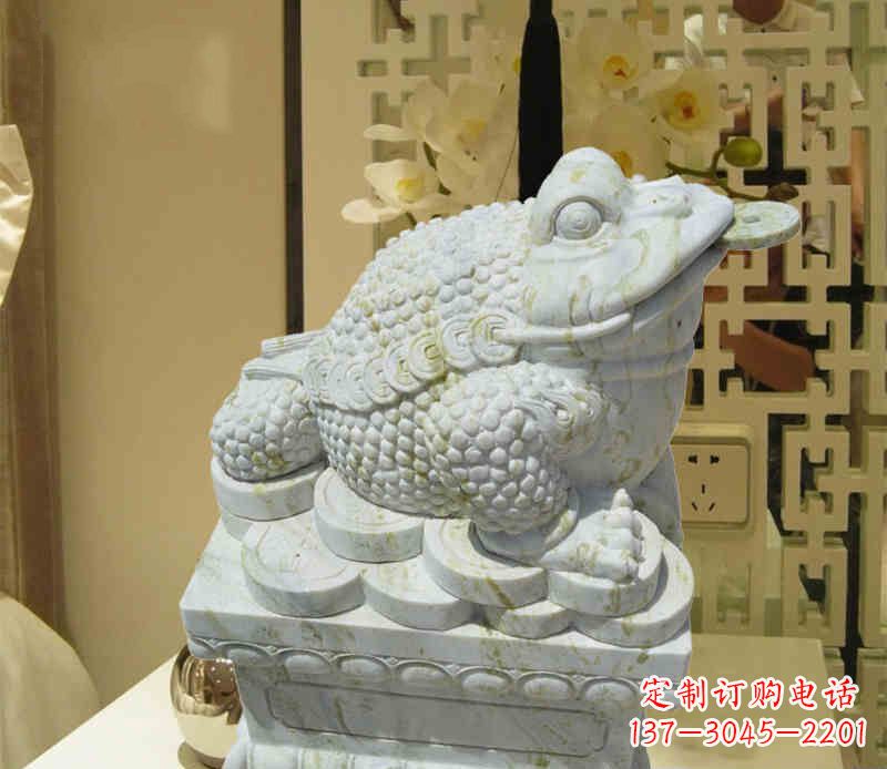 张家口招财神兽金蟾石雕