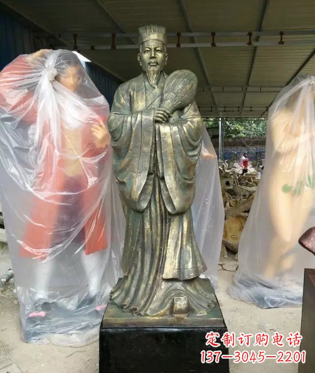 张家口诸葛亮古代人物铜雕