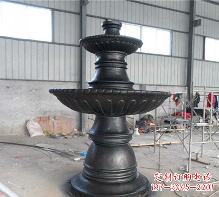 张家口铸铜简约双层喷泉