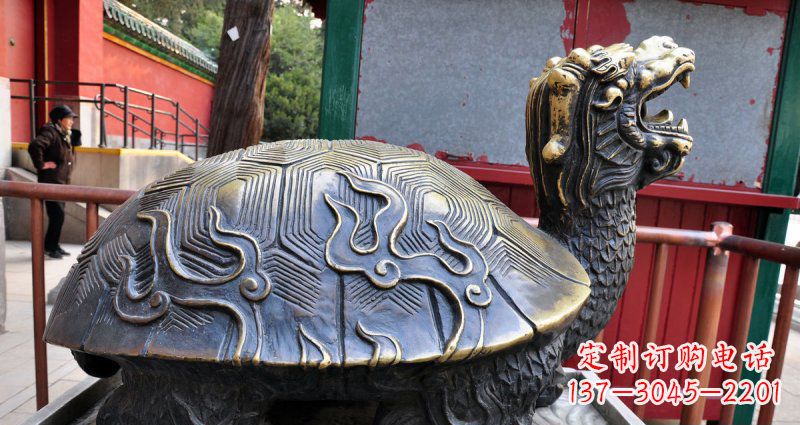 张家口铸铜龙龟神兽铜雕