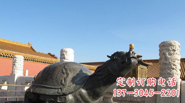 张家口铸铜龙龟寺庙神兽铜雕