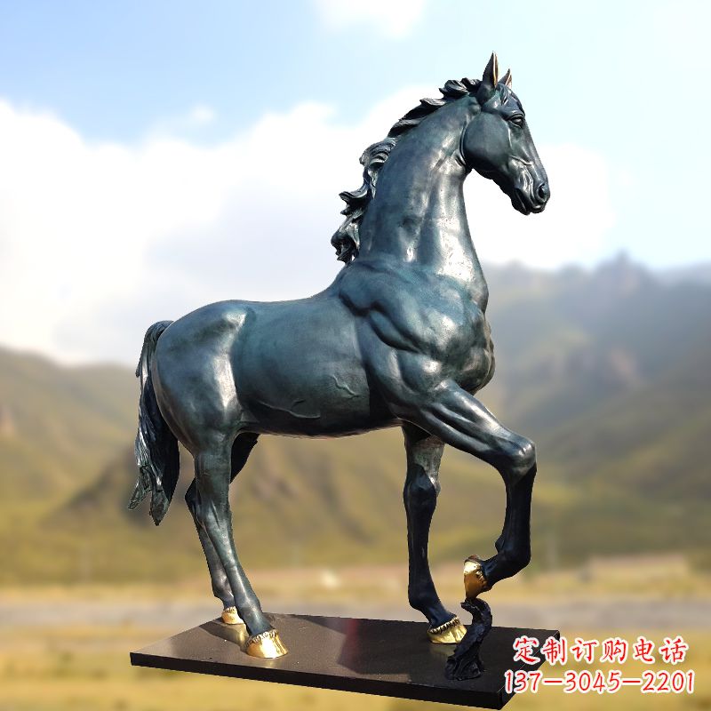 张家口铸铜马铜雕塑