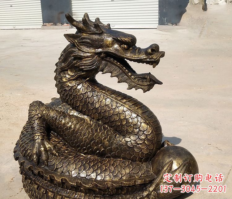 张家口铸铜神龙雕塑