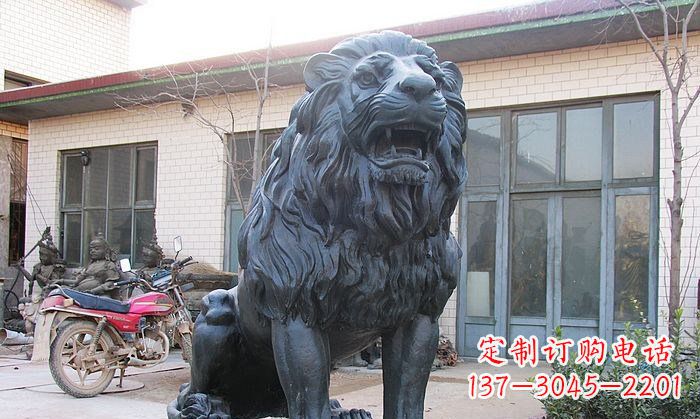 张家口铸铜狮子铜雕