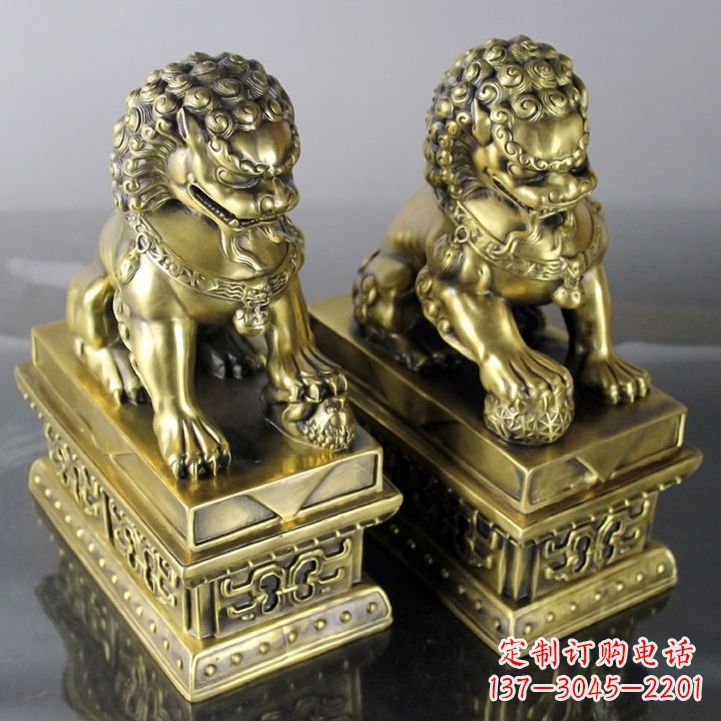 张家口铸铜天安门狮子雕塑