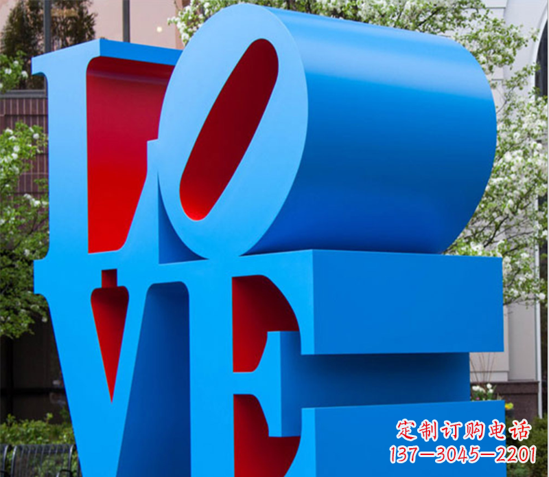 张家口字母雕塑不锈钢